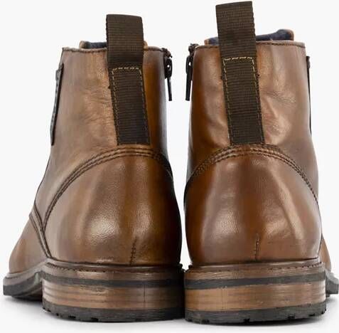 Bugatti Cognac leren veterschoen