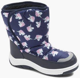 Cortina Donkerblauwe snowboot unicorn