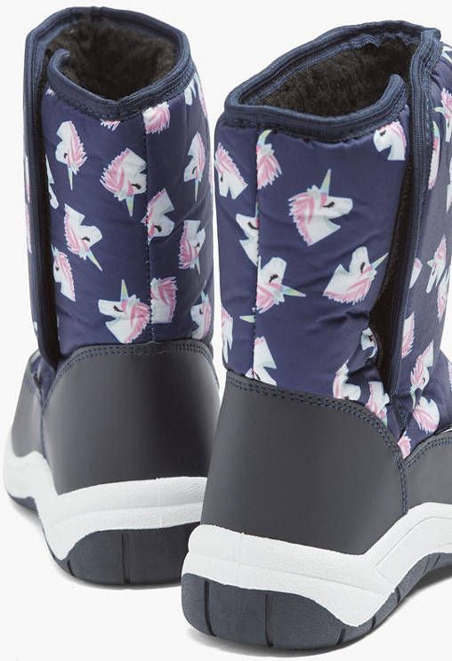 Cortina Donkerblauwe snowboot unicorn