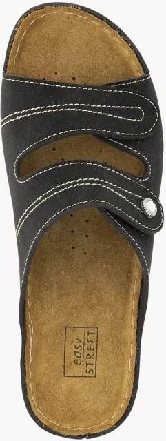 Easy Street Zwarte slipper klittenband