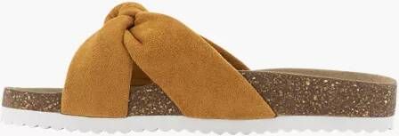 Esprit Cognac slipper knoop - Schoenen.nl