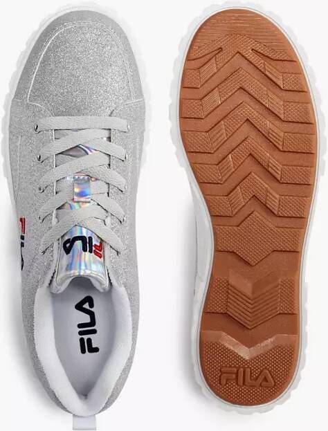 Fila Zilveren sneaker platform glitter