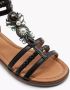 Graceland Zwarte sandaal steentjes - Thumbnail 8