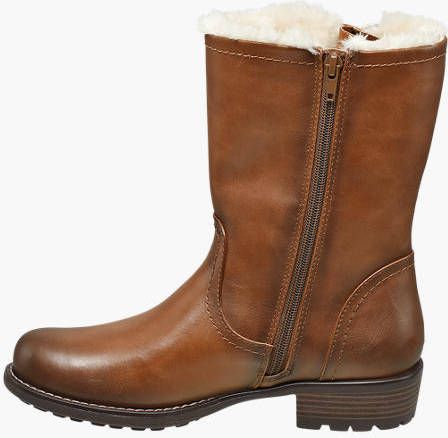 Landrover vanHaren gevoerde enkellaarzen cognac - Schoenen.nl