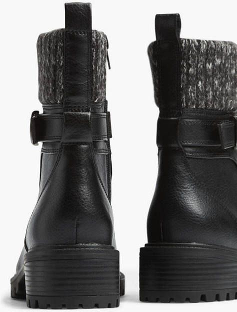 Landrover Zwarte veterboot gevoerd - Schoenen.nl