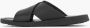 Memphis one Zwarte leren slipper - Thumbnail 2