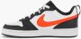 Nike Court Borough Low 2 leren sneakers wit oranje zwart - Thumbnail 3