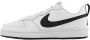 Nike Court Borough Low 2 (GS) leren sneaker wit zwart - Thumbnail 8