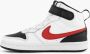 Nike court borough mid 2 sneakers wit rood kinderen - Thumbnail 3