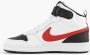 Nike court borough mid 2 sneakers wit rood kinderen - Thumbnail 7