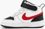 Nike COURT BOROUGH MID 2(TDV)leren sneakers wit rood zwart - Thumbnail 6