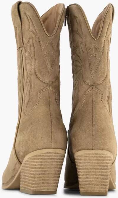 Oxmox Cowboylaarzen Dames Taupe Schoenen