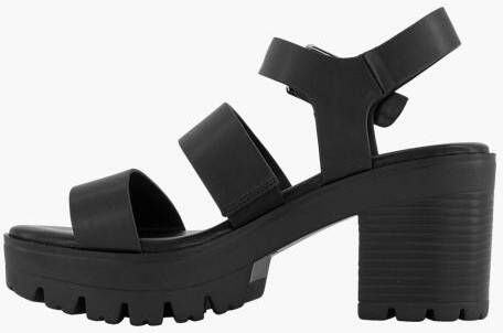 Oxmox Zwarte chunky sandalette