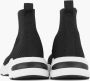 Oxmox Zwarte hoge sock sneaker - Thumbnail 4