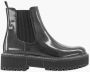 Oxmox Zwarte platform chelsea boot lak - Thumbnail 2