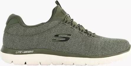 Skechers Olijfgroene instapper lightweight