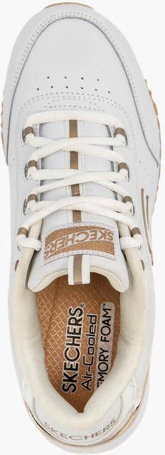 Skechers Witte leren sneaker memory foam