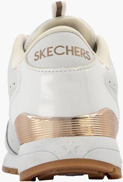 Skechers Witte leren sneaker memory foam