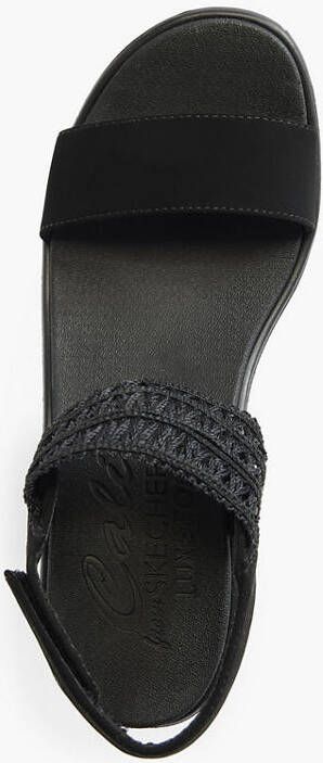 Skechers Zwarte sandalette sleehak