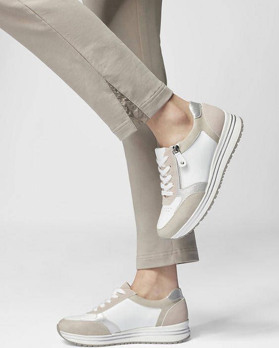 Graceland Dames Witte sneaker sierrits - Schoenen.nl