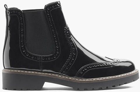 Graceland lak chelsea boots zwart - Schoenen.nl