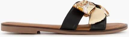 Graceland Zwarte slipper strik
