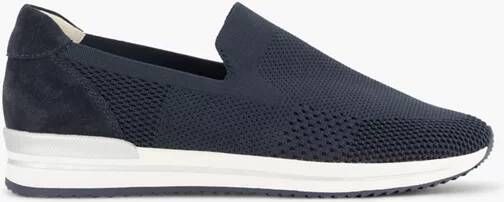 Medicus Dames Donkerblauwe knitted instapper - Schoenen.nl