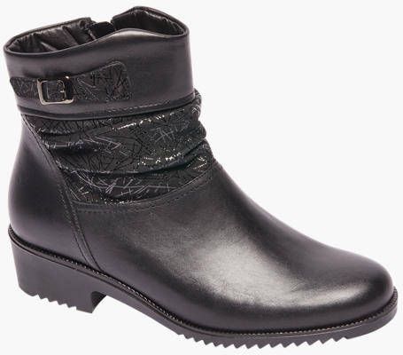Medicus vanHaren leren enkellaarzen zwart - Schoenen.nl