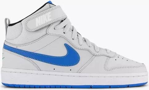 Nike Court Borough Mid 2 Sneakers Kids Grijs Blauw Wit