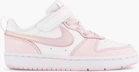 Nike court borough low 2 sneakers wit roze kinderen - Foto 3