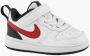 Nike Court Borough Low 2 TDV Sneakers White University Red Black Kinderen - Thumbnail 4