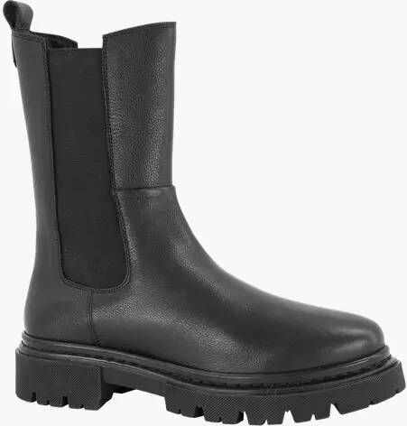 Oxmox leren chelsea boots zwart