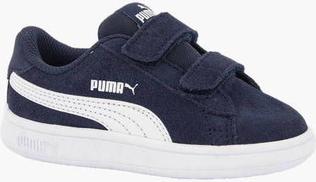 Puma Donkerblauwe leren Smash V2