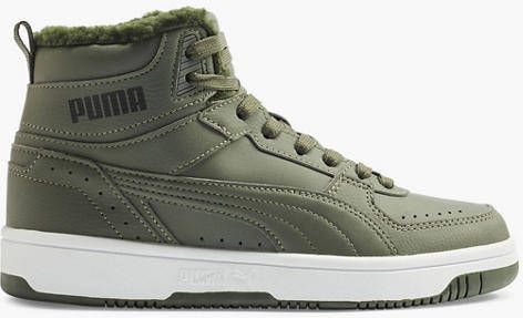 Puma Rebound Joy Fur jongens sneakers groen