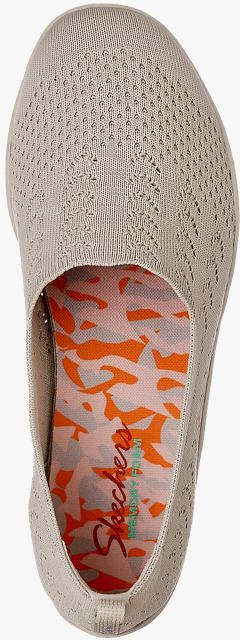 Skechers Beige instapper Fitster Love Starz