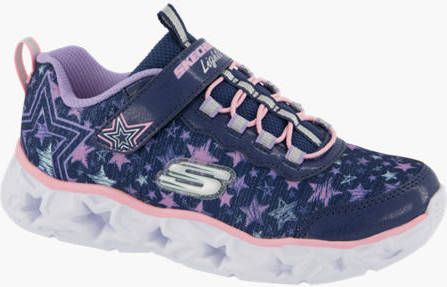 Skechers Blauwe lightweight sneaker lichtjes - Schoenen.nl