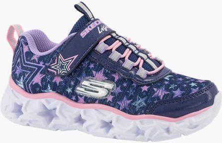 Skechers Kinderen Blauwe lightweight sneaker lichtjes - Schoenen.nl