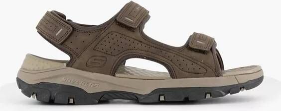 Skechers Bruine Herensandalen met Klittenbandsluiting en Luxe Foam Bruin Heren - Foto 13
