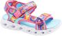 Skechers Heart Lights Sandal Color Groove 302160L-HP Kinderen Veelkleurig sportsandalen - Thumbnail 3