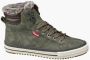 Venice Dames Khaki hoge sneaker warm gevoerd - Thumbnail 1