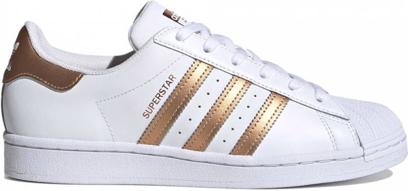 Adidas Originals Superstar sneakers wit/koper - Schoenen.nl