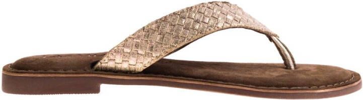 Amani Gouden Laz Slippers