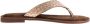 Lazamani ladies toe slippers shiny weav Goud Suede Teenslippers Dames - Thumbnail 5