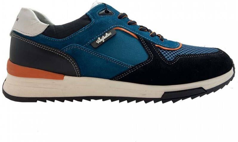 Australian Blauwe Veterschoenen Dakar Leather