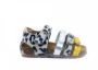 Develab leren sandalen met panterprint beige geel Leer Panterprint 24 - Thumbnail 5