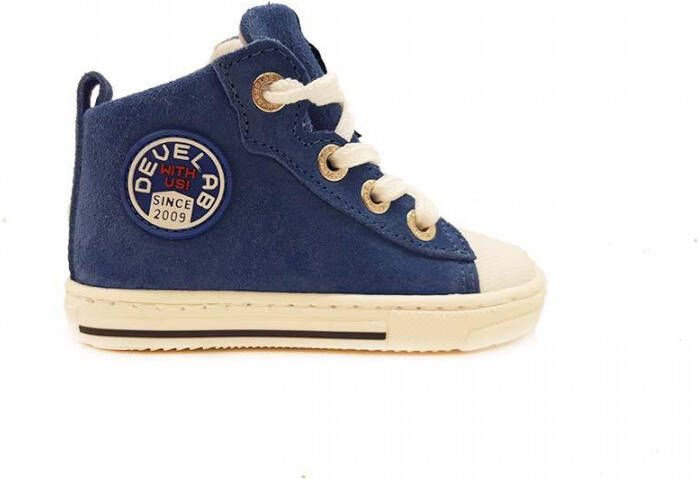 Develab Blauwe Veterschoenen First Step