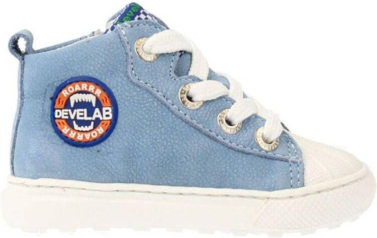 Develab Blauwe Veterschoenen Firststep Flex