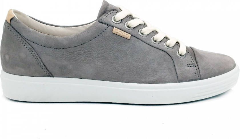 Ecco Grijze Veterschoenen Soft 7 Ladies