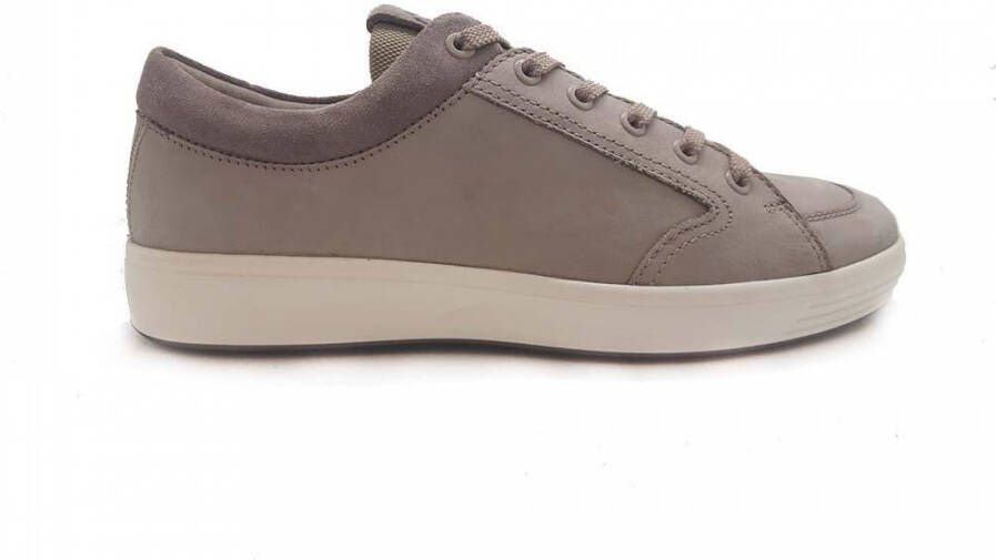 Ecco Grijze Veterschoenen Soft 7 Moonrock