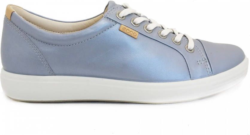 Ecco Zilveren Veterschoenen Soft 7